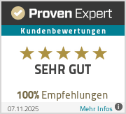 Sceau d'évaluation ProvenExpert de Fischlin Reinigungen Schweiz GmbH